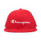 【直营】Champion冠军潮牌life线草写logo纯色男女通用平檐棒球帽帽子H0805 红色H0805-040