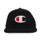 【直营】Champion冠军潮牌life线大C logo纯色男女通用平檐棒球帽帽子H0808 黑色H0808-003