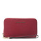MICHAEL KORS Jet Set Travel拉链十字纹牛皮女士钱包 32H4GTVE9L 樱桃红