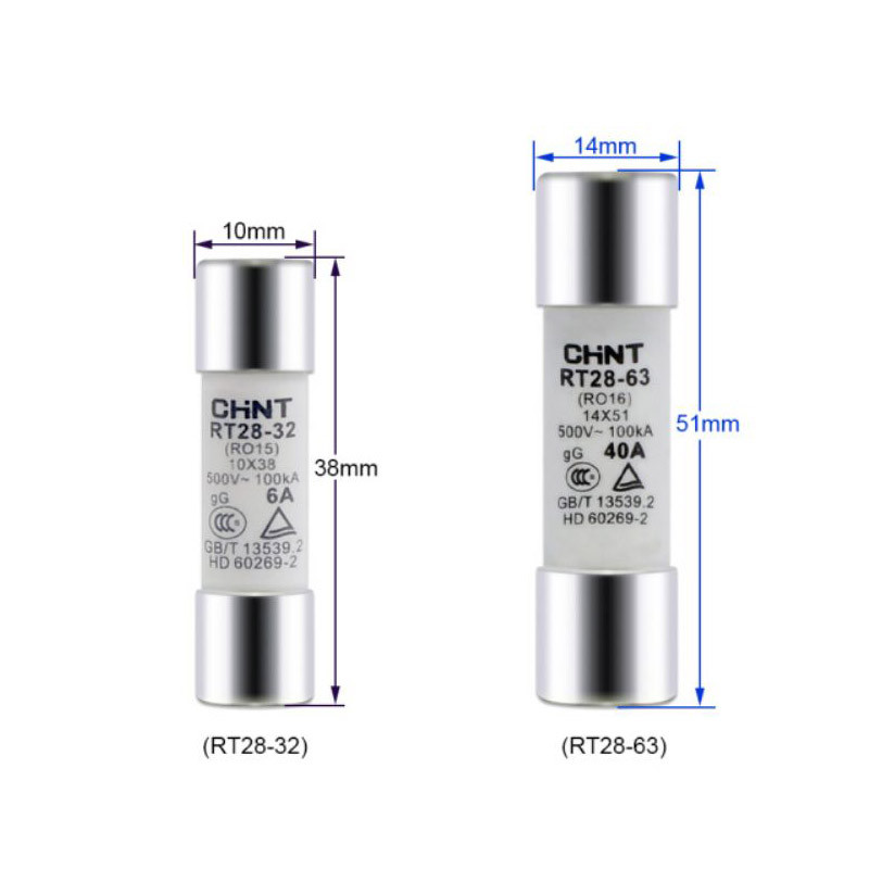正泰(CHNT) 圆筒形帽熔断器 RT14/RT28熔芯 RO15(10*38) 16A 10个/包