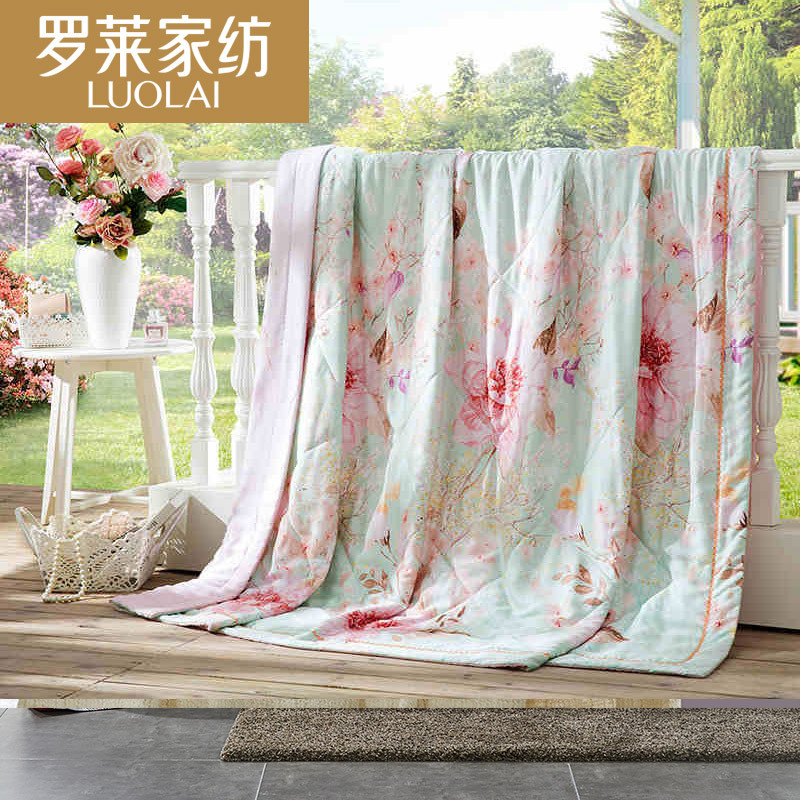 罗莱家纺床上用品夏凉被子被芯夏天空调被可水洗桑蚕丝被 WTS5005