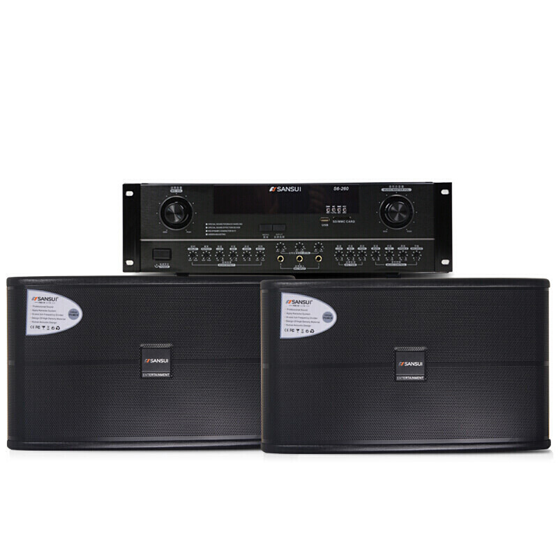 山水（SANSUI） sp2-10 S6-260点歌套装ktv音响专业卡拉ok音箱家庭点歌机大功率
