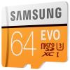 三星（SAMSUNG）64GB TF（MicroSD）存储卡 U3 C10 4K EVO升级版 传输速度100MB/s