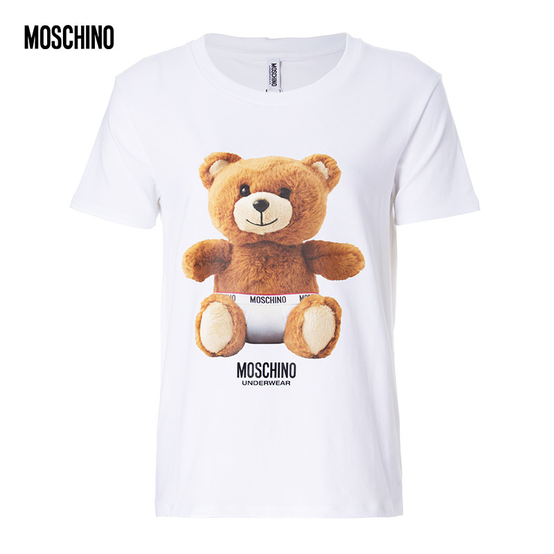 MOSCHINO UNDERWEAR小熊短袖T恤 L 黑色