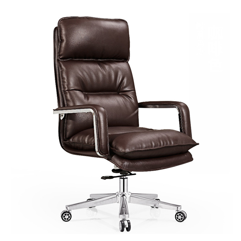 欧宝美优质皮质现代简约双层加厚老板椅总裁椅主管椅 智雅色