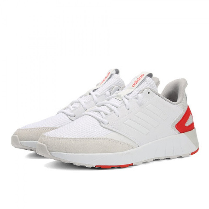 阿迪休闲2019年新款女子QUESTARSTRIKEX跑步休闲鞋G26340 白色/浅灰/活力红_G26340 38.5