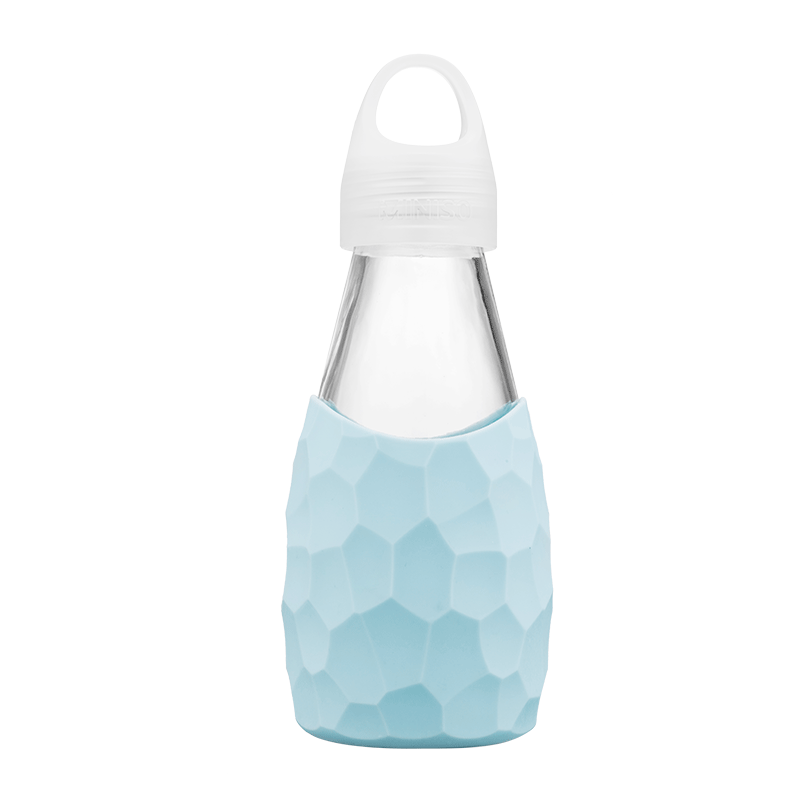 MINISO/名创优品保龄球杯玻璃杯茶杯防摔防烫便携简约运动水杯 蓝色