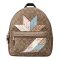 COACH 蔻驰 双肩包 欧美时尚拉链经典C logo双肩背包 卡其色
