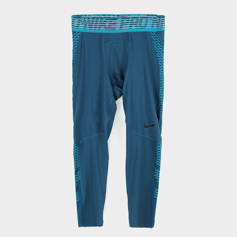 Nike耐克紧身七分裤男子跑步健身运动训练弹力中长裤828164-430 XL 828164-425