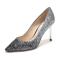 Jimmy Choo 周仰杰 女款闪光面料尖头高跟鞋 ROMY 85 CGD 168 NAVY.SILVER-海军蓝银色渐变 38