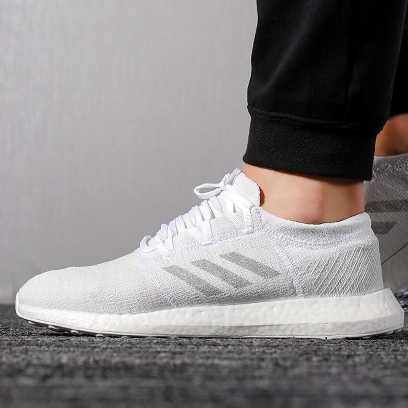 阿迪达斯（adidas）运动男女轻便透气缓震PureBOOST休闲跑步鞋AH2319 8（42码） F35787（男）