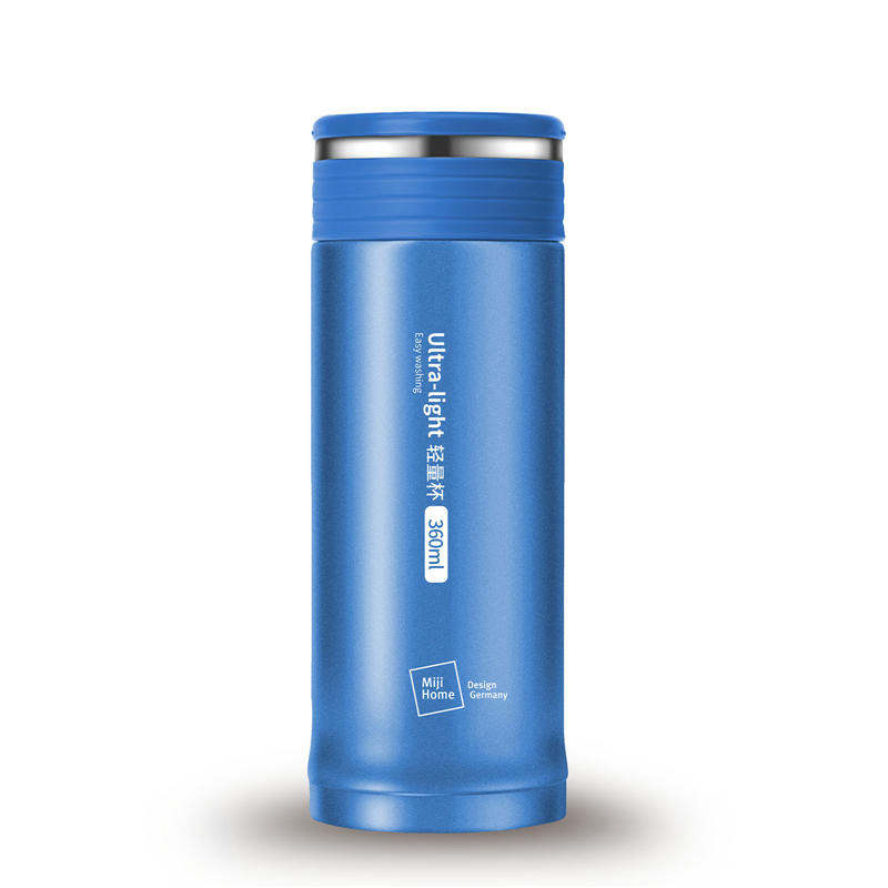 米技(MIJI) 可拆卸真空不锈钢轻量杯 MH-MUG360-GC 月光蓝