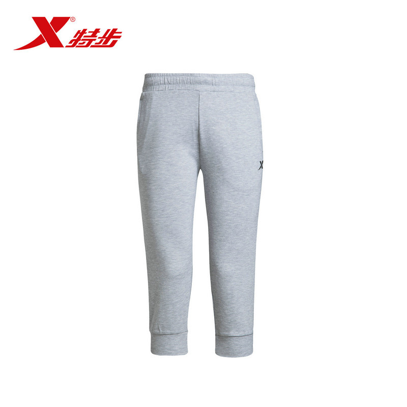特步XTEP 简约休闲裤 女七分运动裤983228620225