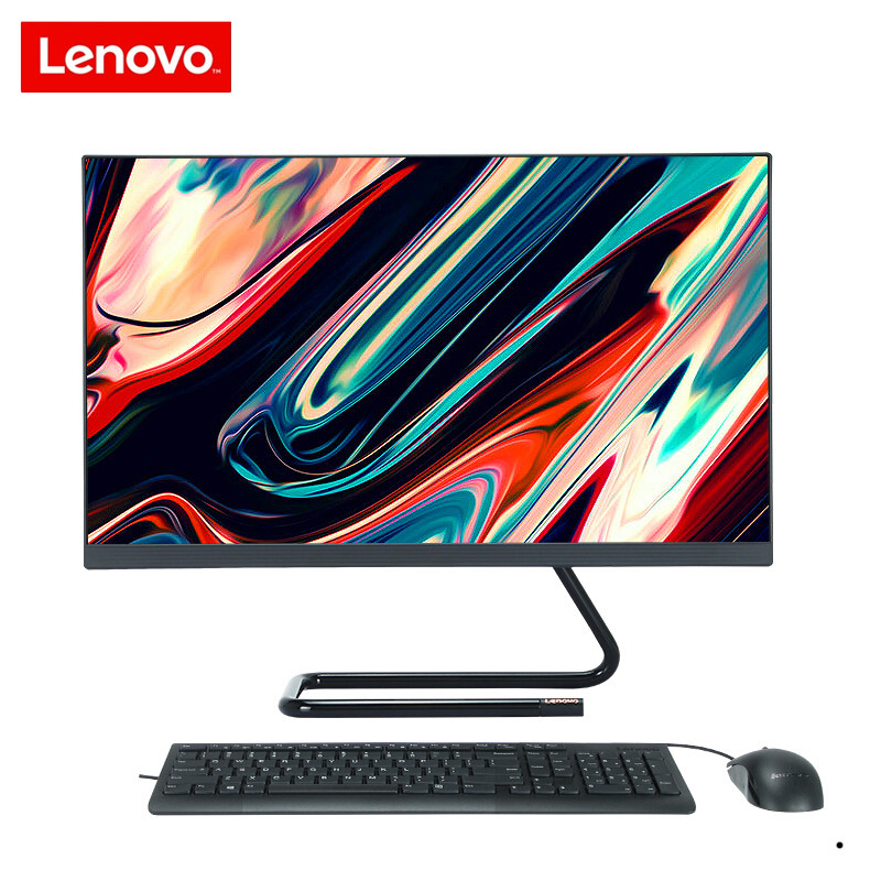 联想(Lenovo) AIO520C-24 4205U/8GB/256GB/23.8英寸/黑色 一体机台式电脑办公家用