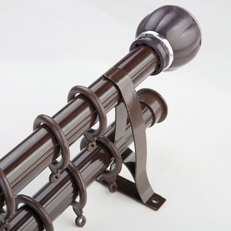 1gshop纯色罗马杆 伸缩窗帘杆62-110cm 每1根(配挂环)