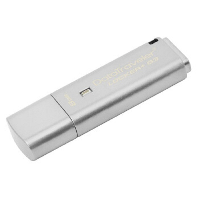 金士顿（Kingston）U盘 DTLPG3 8G USB3.0 256位/AES硬件金属加密U盘
