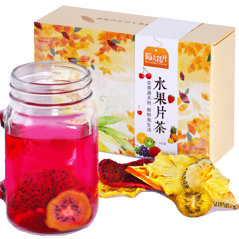 水果片茶花果茶网红水果茶包手工水果干茶小袋装组合茶泡水喝的