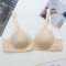 蕾丝胸罩薄款聚拢乳罩90ab妈妈文胸无钢圈胸罩_3 34B 肤色