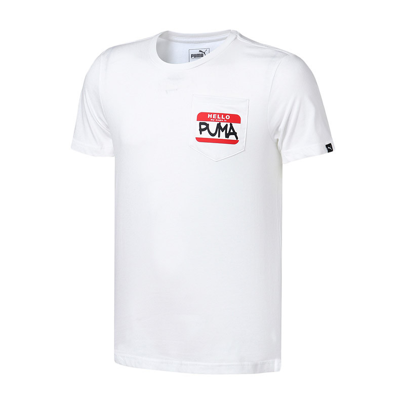 彪马PUMA男运动休闲短袖T恤85313402L85313402彪马白