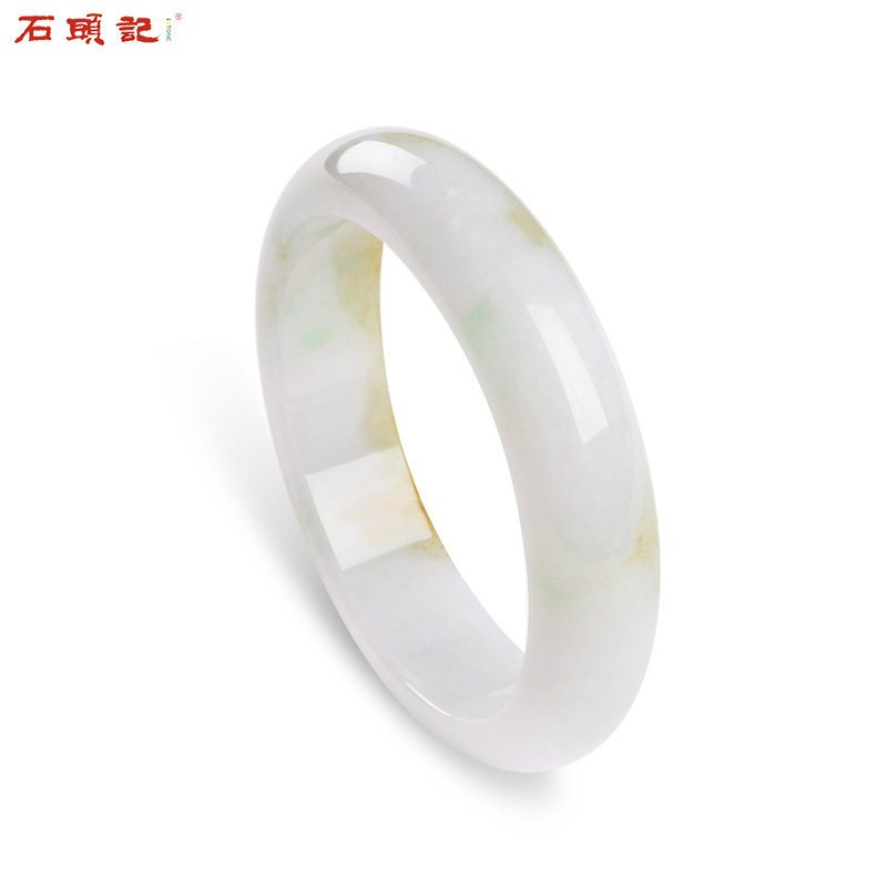 iSTONE/石头记天然翡翠A货手镯手环首饰送礼一物一图_2 A款