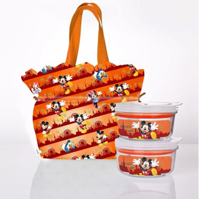 迪士尼(DISNEY)米奇缤纷乐园-便当三件套 DSM-3101 橙色