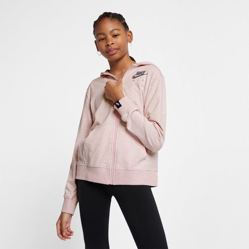 耐克儿童（NIKE KIDS）运动户外男女大童休闲全长拉链开襟连帽衫外套BQ8285 BQ8285-663（大童） S（128-137cm）