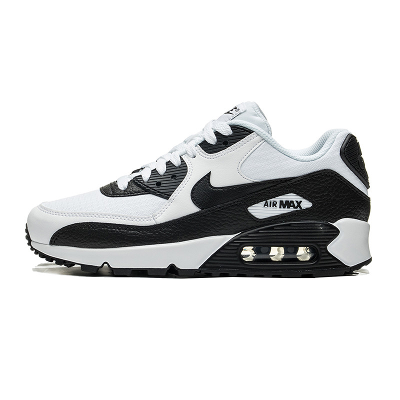 Nike耐克女鞋板鞋新款AIR MAX 90透气运动休闲鞋325213 38码 325213-139白+黑+黑+白