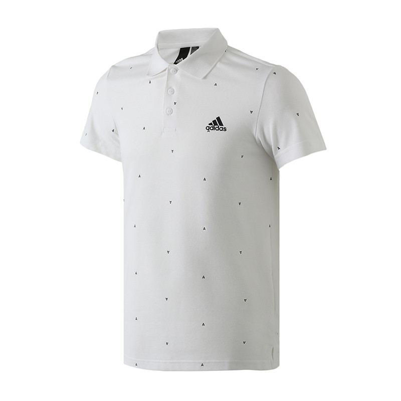 【自营】阿迪达斯男服短袖POLO衫翻领休闲运动服DY3426 XL DY3426白+黑
