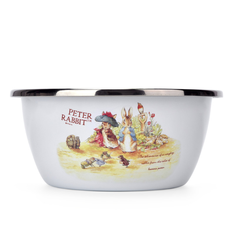 比得兔（PETER RABBIT）不锈钢多用盆二件套PR-3528 白色