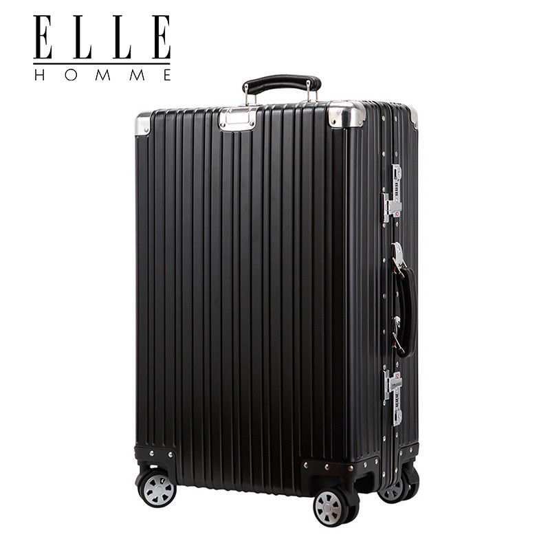 ELLE HOMME复古风镁铝合金拉杆箱商务旅行箱EH1805 28寸 28寸 星曜黑