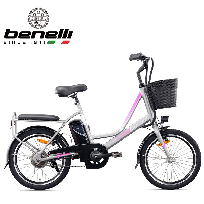 贝纳利(Benelli)琳可城市版/电动自行车/电踏车/电瓶车/48v锂电池/续航35-70km 粉色