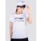 李宁(LI-NING)女款运动短袖文化衫夏李宁时尚LOGO标志棉质套头上衣AHSP314 AHSP314-1标准白 M/165