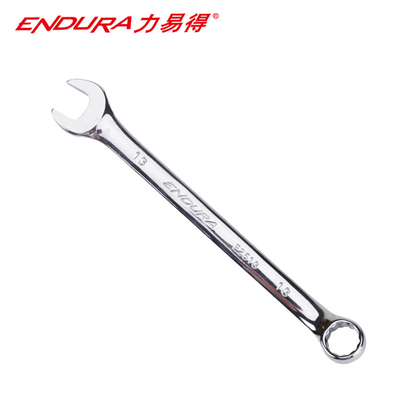 力易得（ENDURA）E2606全抛光铬钒钢 梅花开口两用扳手 6mm 1把（2把起订 货期3-5天）