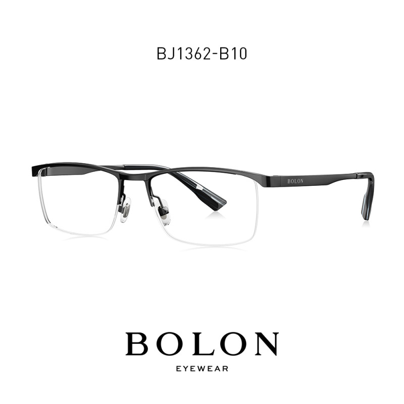 BOLON暴龙2019新款光学镜框方形钛架框眼镜潮商务近视镜BJ1362 BJ1362B10