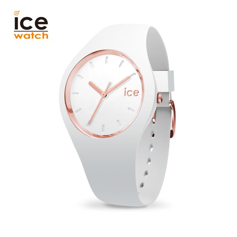 Ice-Watch艾施表ICE防水手表 学生男女ins超火小众黑白简约腕表ola系列 全白001227 M码 M-001227