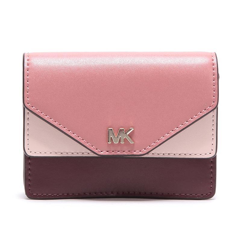 MICHAEL KORS 迈克·科尔斯 女士皮质卡包零钱包 32F8TF6D0T OXBLOODMLTI-深酒红混色