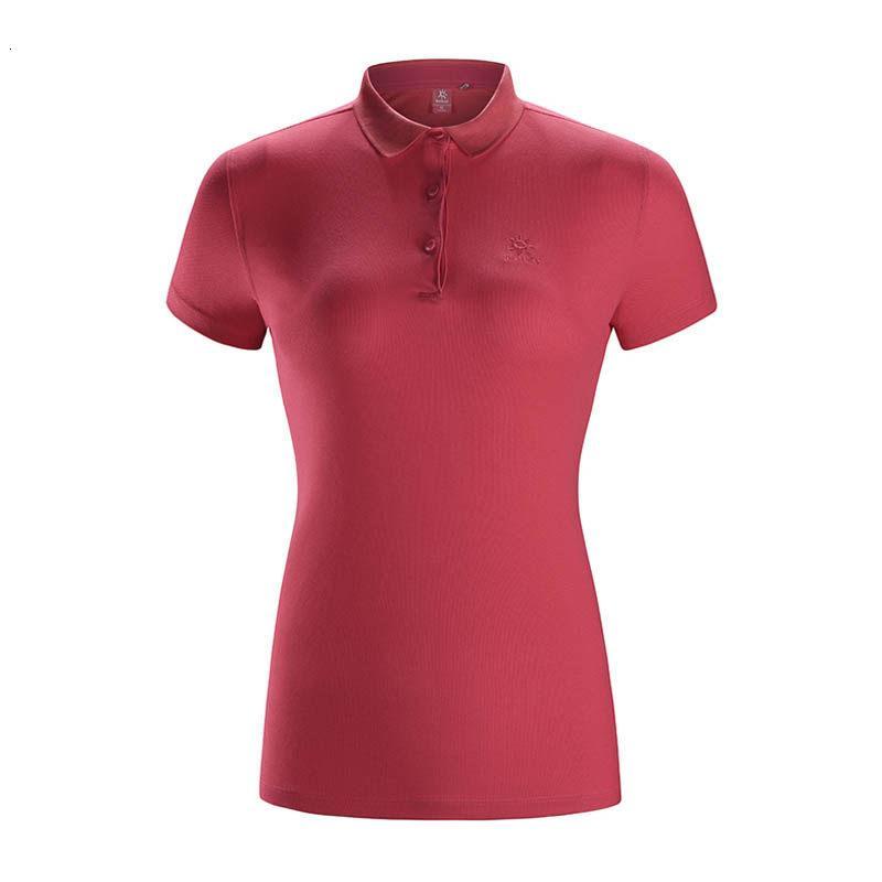 KAILAS/凯乐石男女户外运动短袖旅行Polo针织衫 KG820245/粉桃红/女 2XL