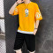 IKOPPOI 男士短袖套装 TX964-4 XL 964-4黄色