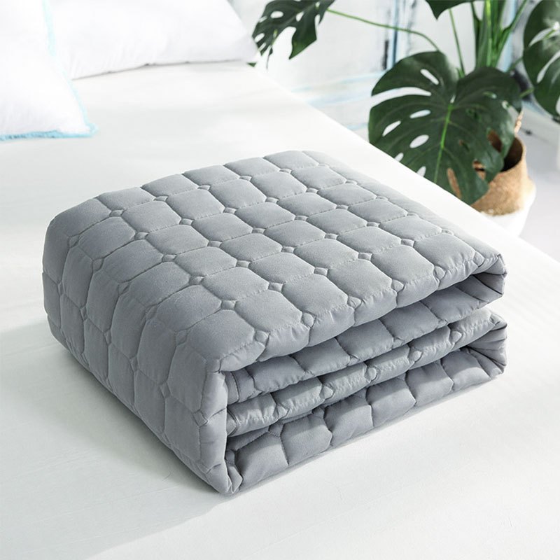 迎馨 床垫家纺 软垫舒适透气床褥子四季保护垫可折叠床垫子 1.2米床 【保护垫】灰色