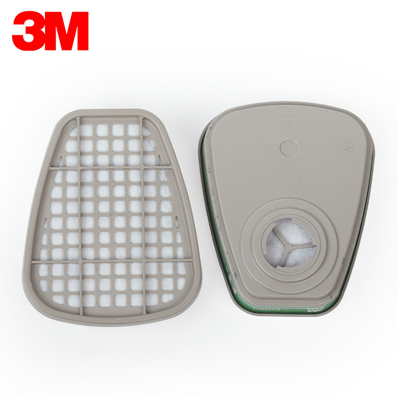 J 3M 6004CN 氨气/甲胺滤毒盒60个/箱（箱）防毒口罩滤毒盒 灰色