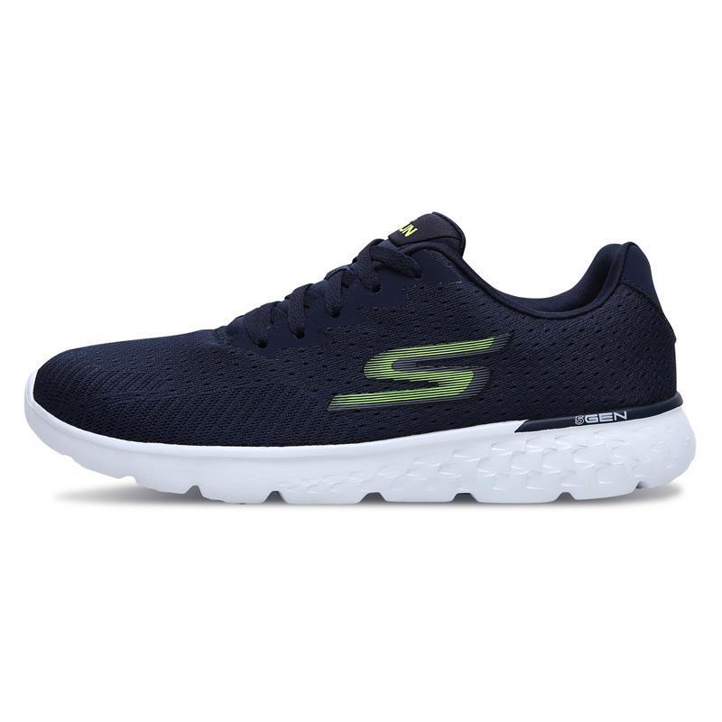 斯凯奇skecherssportGORUN400轻质透气缓震运动跑步鞋54354- 海蓝色/柠檬色/NVLM 40