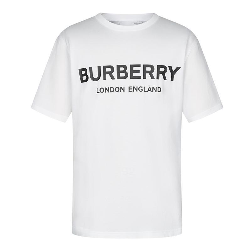 BURBERRY 博柏利 男士棉质短袖T恤衫 80094951 白色 XL