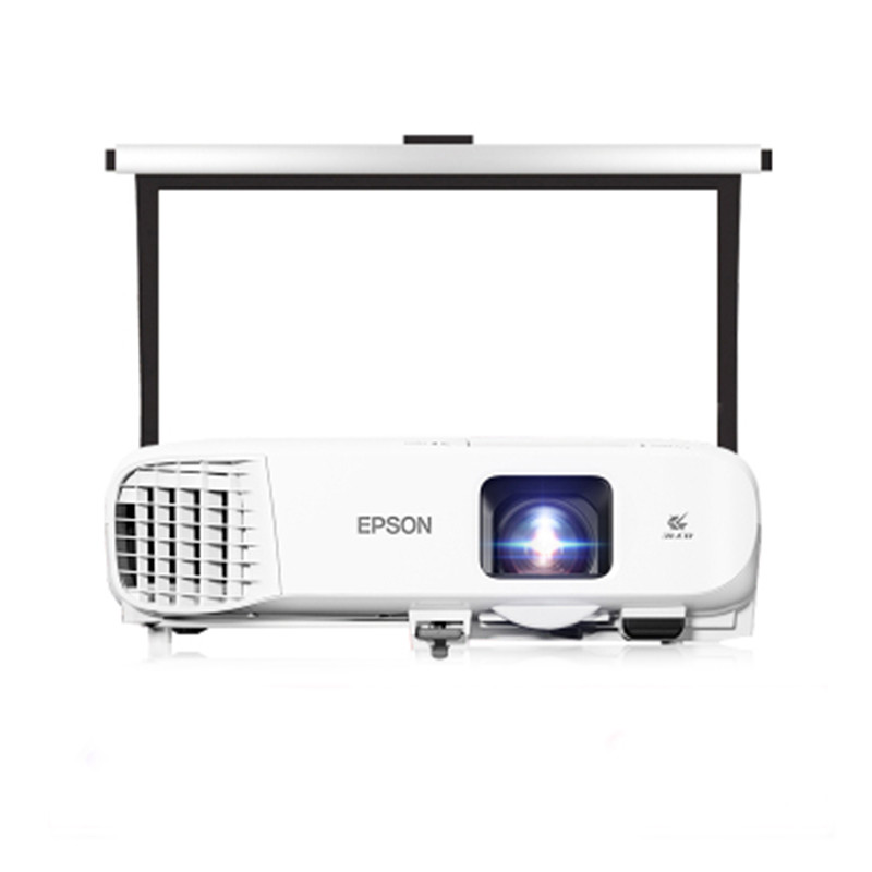 爱普生(EPSON)CB-X39商务教育办公投影机+100英寸4:3电动幕布（含辅材及安装）