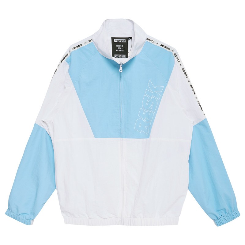 马克华菲潮牌RESHAKE华菲型格秋时尚拼侣外套休闲夹克男ins超火 175/L 211本白