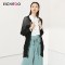 爱居兔春装2019女装 流苏中长款针织外套 黑色(01) 160/84A/M