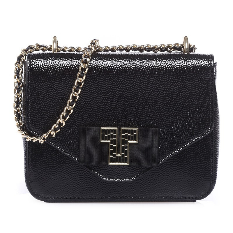 Tory burch 托里.伯奇 TB女包 女士黑色时尚链条单肩包斜挎包 黑色