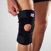 LPLP包覆可调整护具护膝 户外骑行跑步篮足网排羽毛球运动护膝 黑色 均码