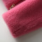 女款休闲韩版方领单排扣大颗粒羊毛大衣外套_1 贵族红 XL