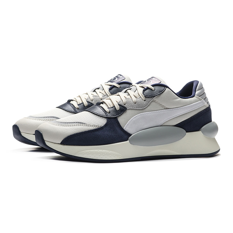 PUMA彪马中性鞋RS 9.8 SPACE 休闲鞋跑步鞋37023002 37023002米白色+粗呢蓝 44.5码