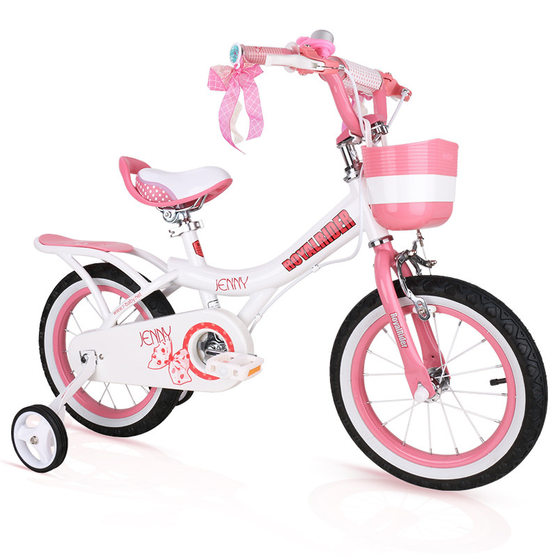 优贝珍妮公主儿童自行车 14寸 粉色